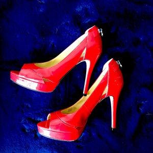 Red patent MICHAEL Michael Kors heels